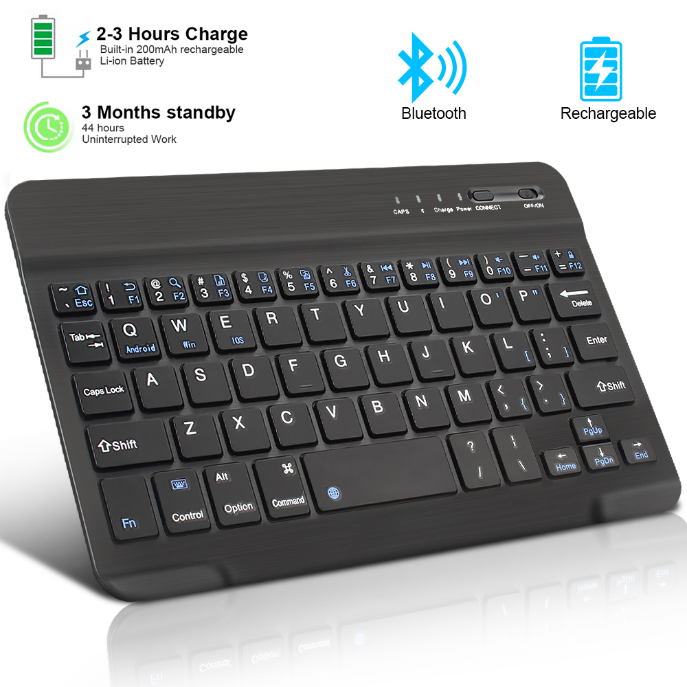 Gaming Keyboard Budget - Keyboard Mini nirkabel Bluetooth, papan ketik