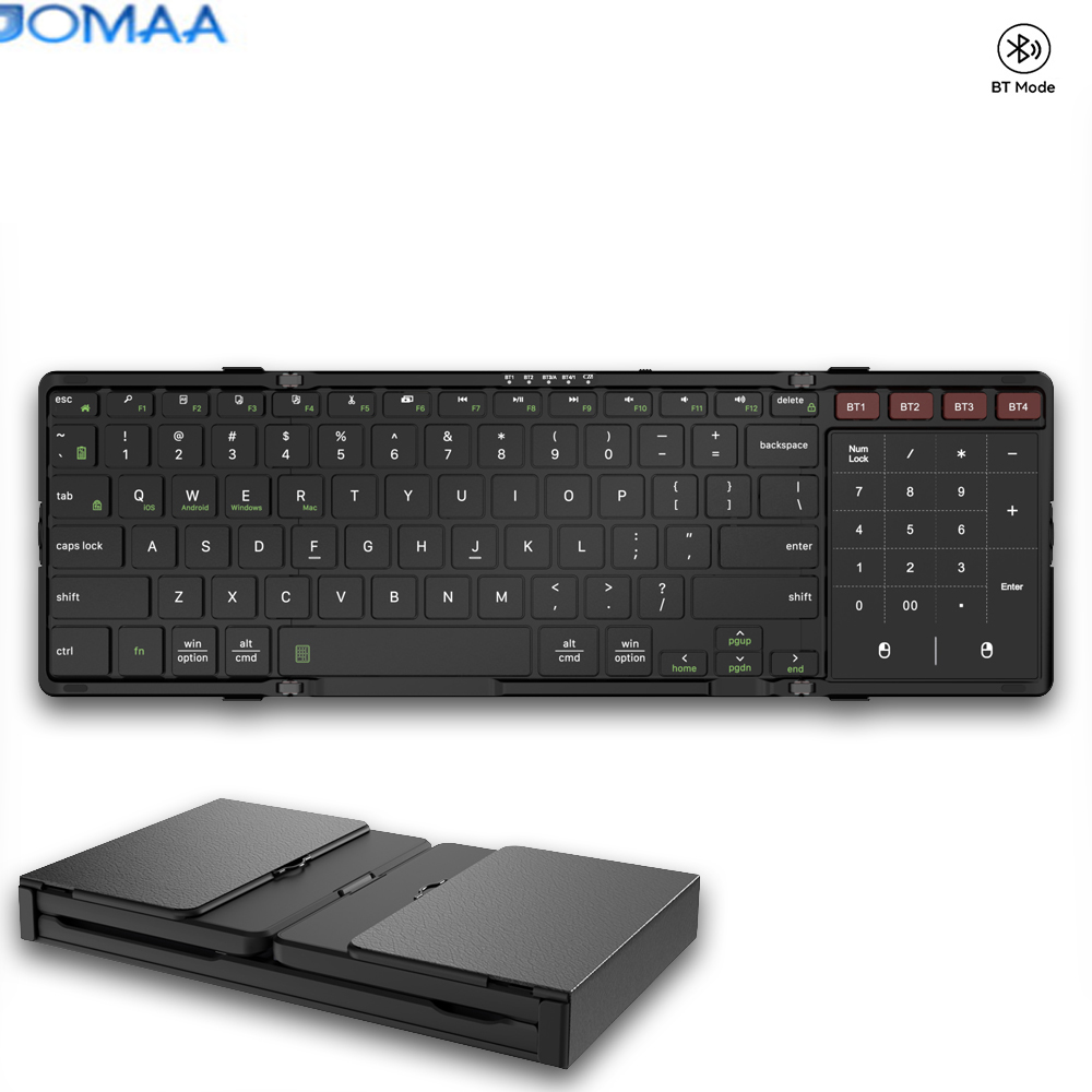 Gaming Keyboard Budget - JOMAA Keyboard Bluetooth Lipat dengan Touchpad