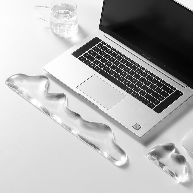 Gaming Keyboard Hand - Sandaran Pergelangan Tangan Keyboard Mouse Silikon,