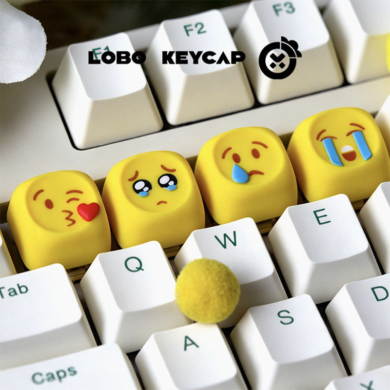 Keycaps Emoji Kawaii Resin Per - Gaming Keyboard Emoji ulasan dan harga