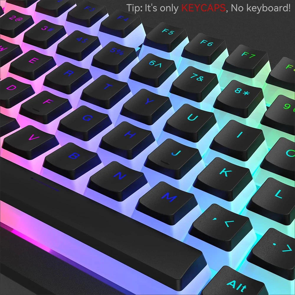 Keycap PBT Puding Baru 129 Tom - Gaming Keyboard Budget ulasan dan harga
