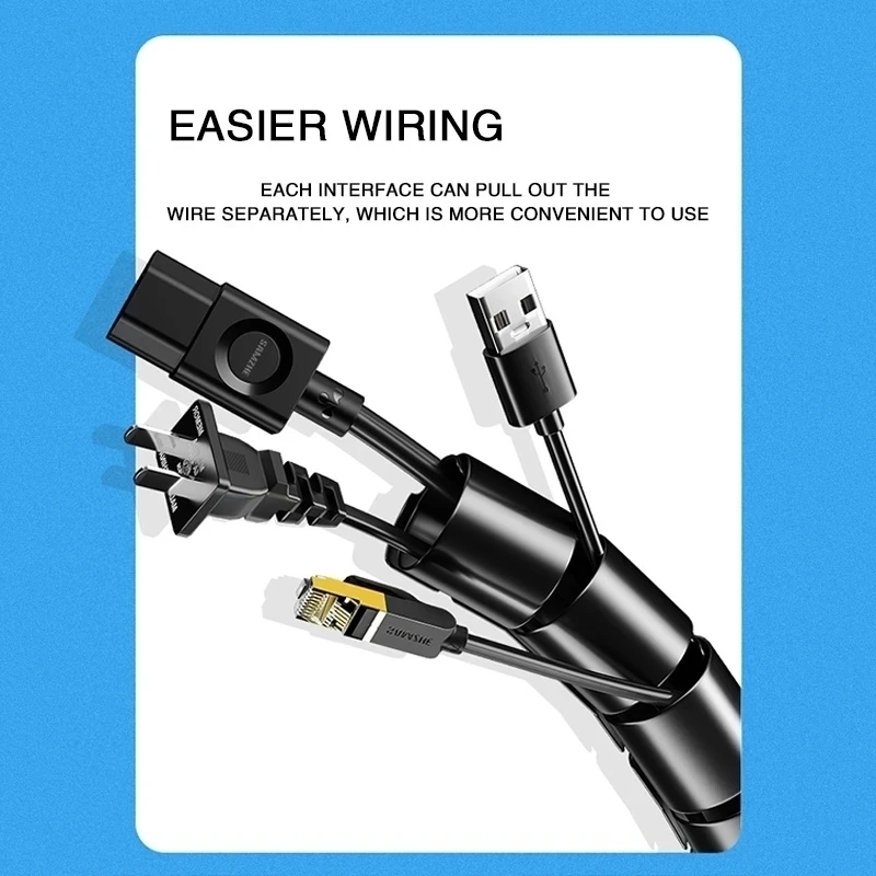 Klip Organizer kabel Spiral fl - Coiled Usb Cable ulasan dan harga