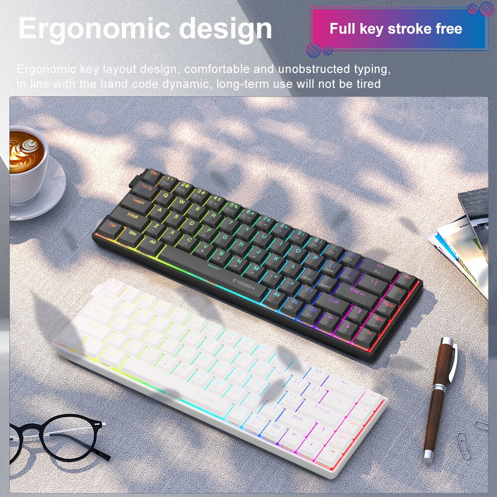 E-YOOSO A68 RGB Keyboard Gamin - Gaming Keyboard Budget ulasan dan harga