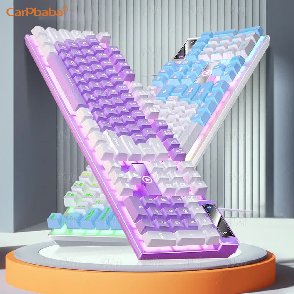 Carpbaba K500 104 tombol USB k - Gaming Keyboard Budget ulasan dan harga