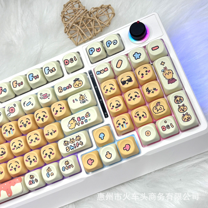 Set Keycap Emoji Chiikawa Lucu - Gaming Keyboard Emoji ulasan dan harga
