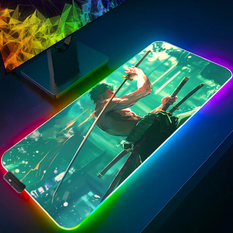 ONE PIECE Zoro Mouse Pad RGB A - Gaming Keyboard Best ulasan dan harga