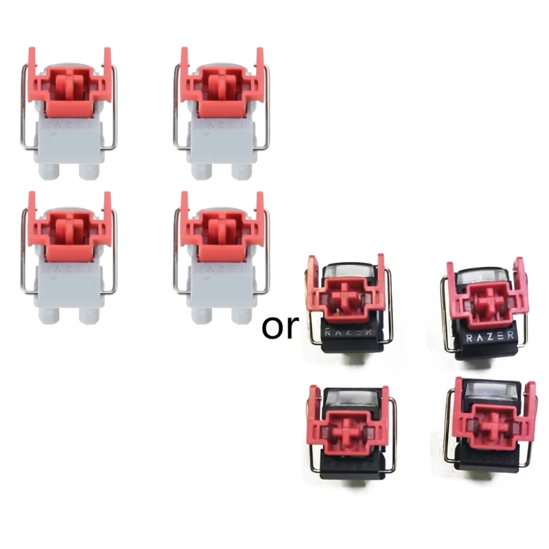 4 Buah Sakelar Optik Merah Lin - Gaming Keyboard Ergo ulasan dan harga