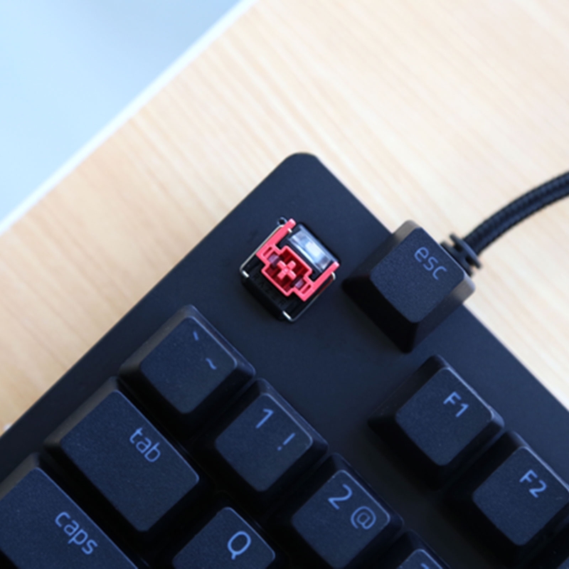 4 Buah Sakelar Optik Merah Lin - Gaming Keyboard Ergo ulasan dan harga