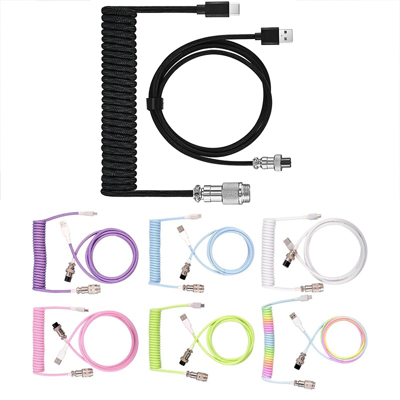 Kabel Mekanis USB Tipe C untuk - Coiled Usb Cable ulasan dan harga