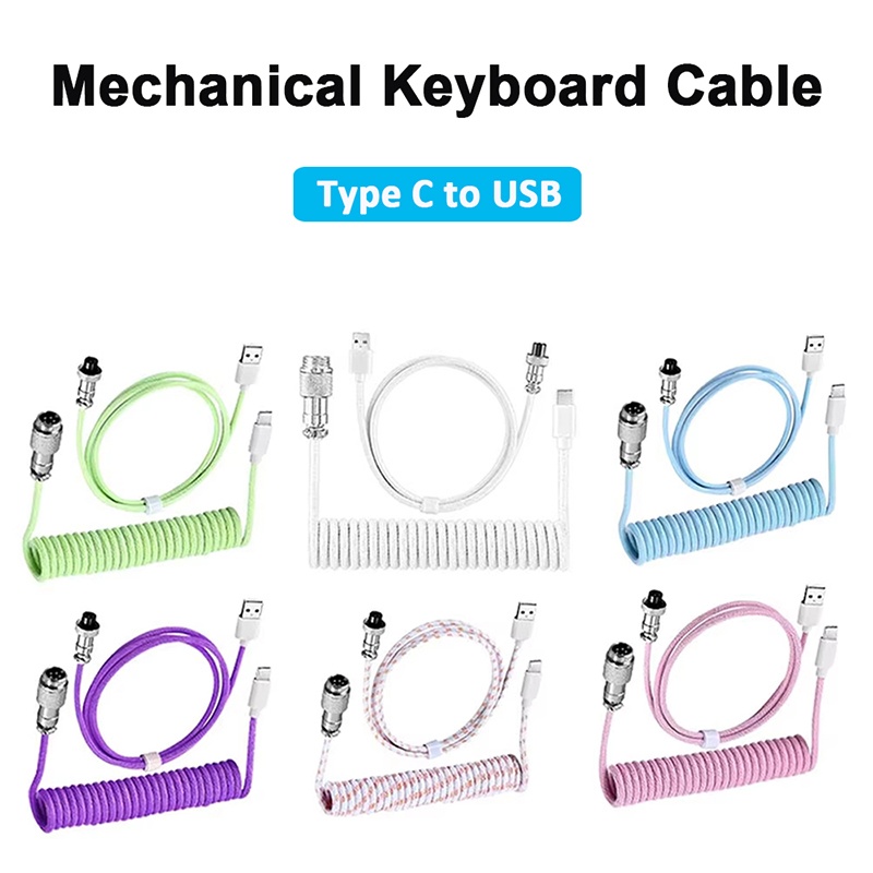 Kabel Mekanis USB Tipe C untuk - Coiled Usb Cable ulasan dan harga
