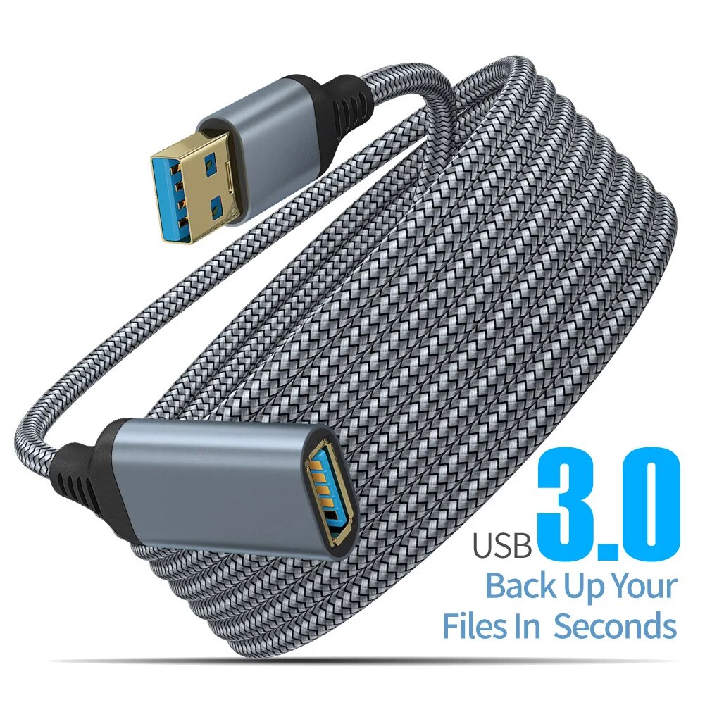 Kabel Ekstensi USB 3.0 Berbaha - Coiled Usb Cable ulasan dan harga