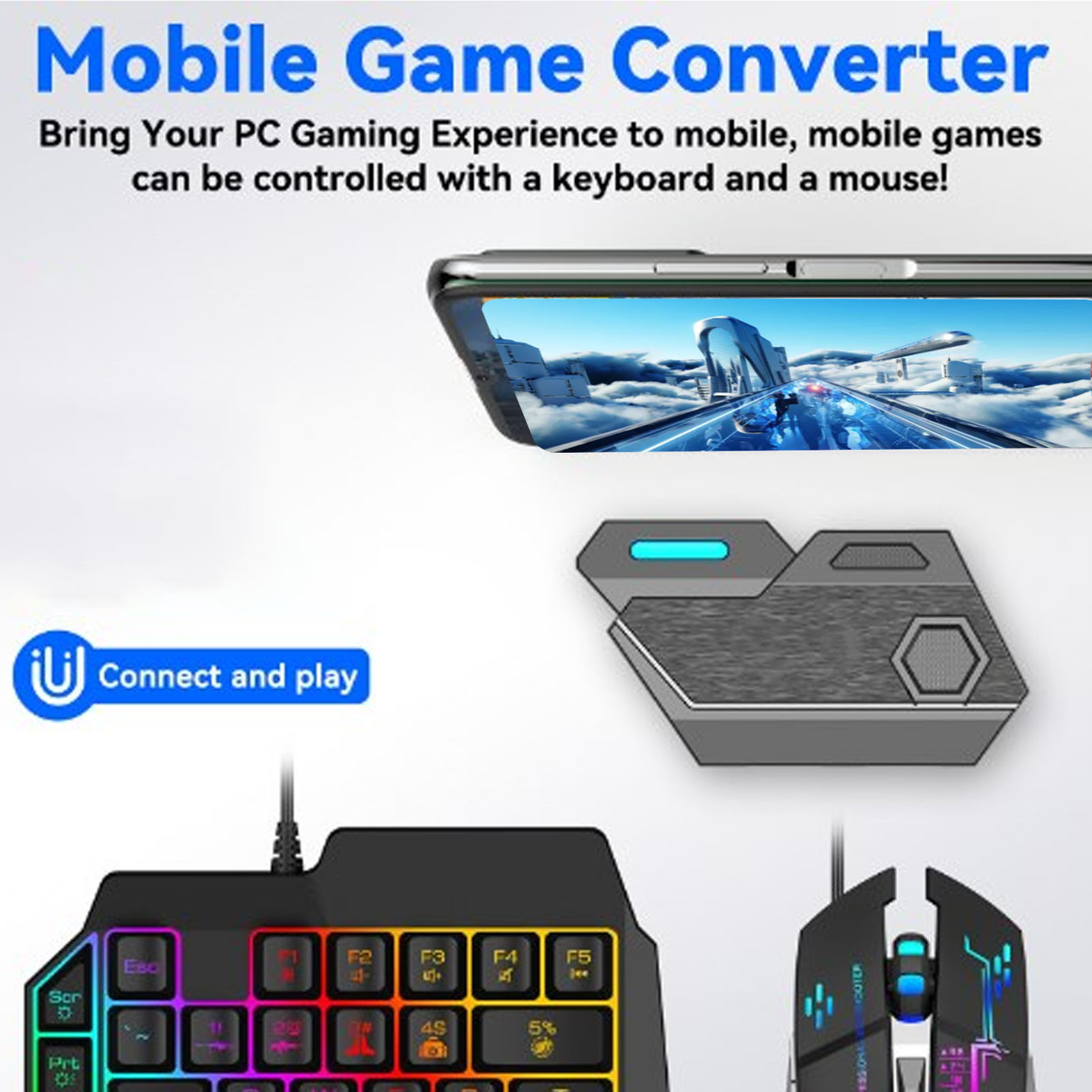 Paket Combo Game Mobile Koneks - Gaming Keyboard Hand ulasan dan harga