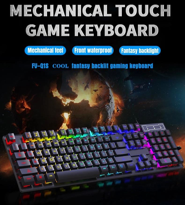 Keyboard Mekanis Berkabel RGB  - Gaming Keyboard Budget ulasan dan harga