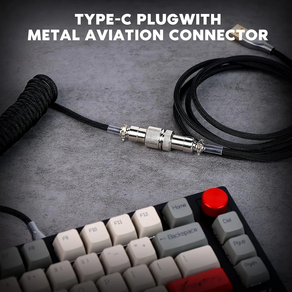 Kabel Keyboard Melingkar 1.5m  - Coiled Usb Cable ulasan dan harga