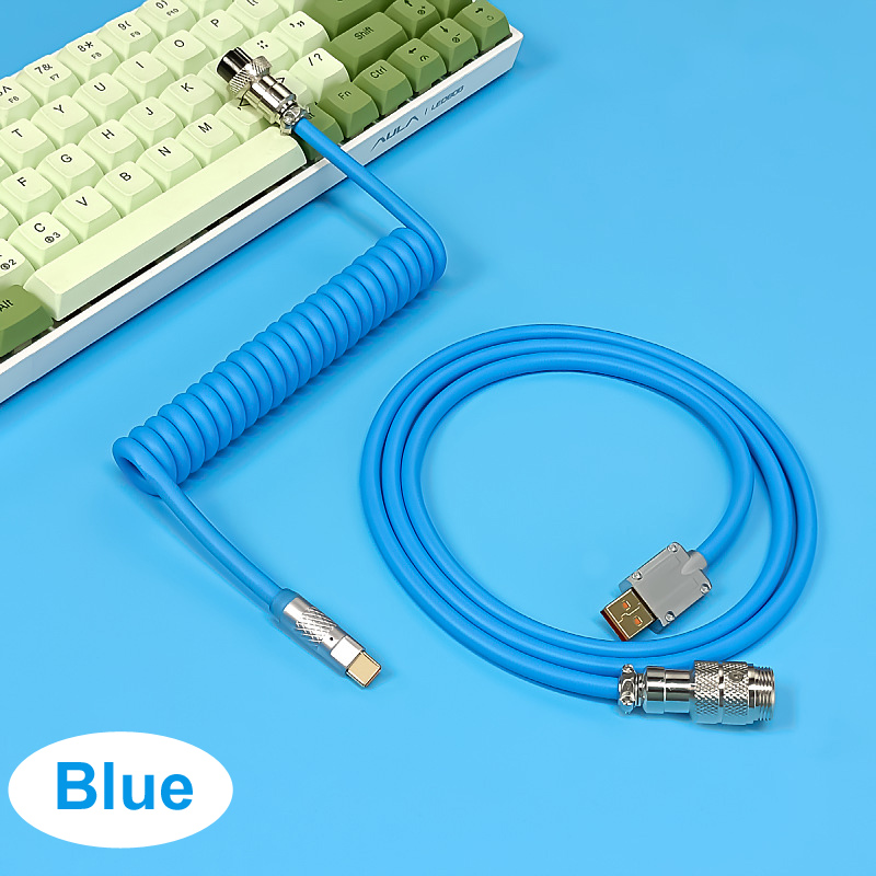 Keyboard mekanik 1.8M PU 6.0 k - Coiled Usb Cable ulasan dan harga