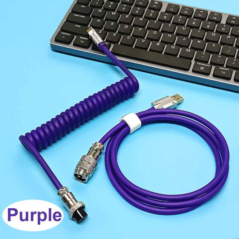 Keyboard mekanik 1.8M PU 6.0 k - Coiled Usb Cable ulasan dan harga